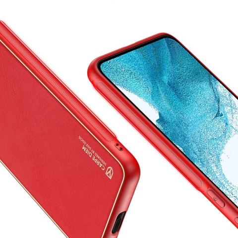 Dux Ducis Yolo eleganckie etui pokrowiec ze skóry ekologicznej Samsung Galaxy S22 czerwony Dux Ducis Yolo eleganckie etui pokrowiec ze skóry ekologicznej Samsung Galaxy S22 czerwony