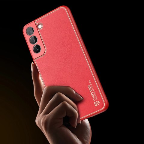Dux Ducis Yolo eleganckie etui pokrowiec ze skóry ekologicznej Samsung Galaxy S22 czerwony Dux Ducis Yolo eleganckie etui pokrowiec ze skóry ekologicznej Samsung Galaxy S22 czerwony