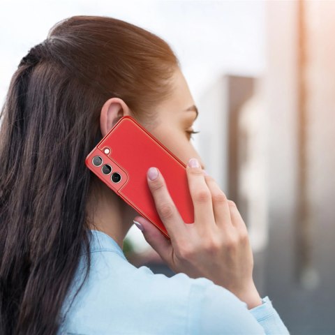 Dux Ducis Yolo eleganckie etui pokrowiec ze skóry ekologicznej Samsung Galaxy S22 czerwony Dux Ducis Yolo eleganckie etui pokrowiec ze skóry ekologicznej Samsung Galaxy S22 czerwony