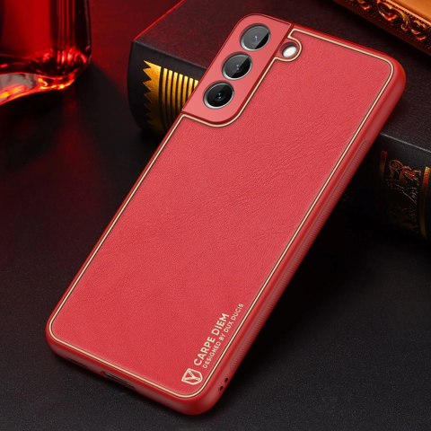 Dux Ducis Yolo eleganckie etui pokrowiec ze skóry ekologicznej Samsung Galaxy S22 czerwony Dux Ducis Yolo eleganckie etui pokrowiec ze skóry ekologicznej Samsung Galaxy S22 czerwony