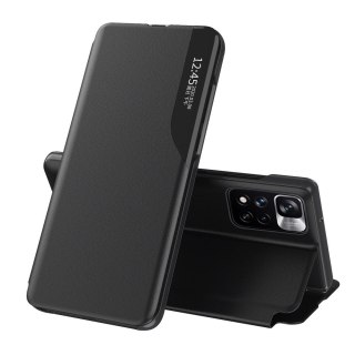 Eco Leather View Case elegancki futerał etui z klapką i funkcją podstawki Xiaomi Redmi Note 11S / Note 11 czarny
