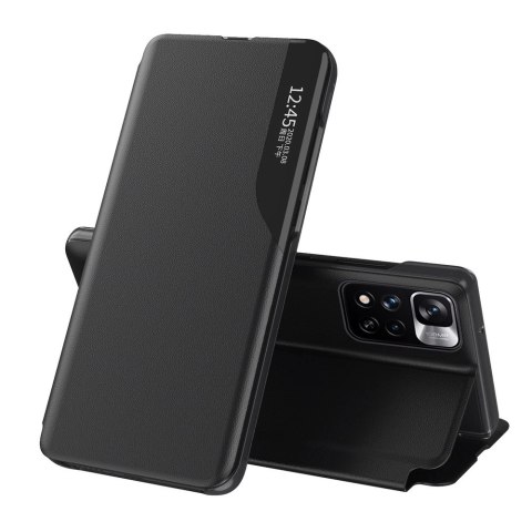 Eco Leather View Case elegancki futerał etui z klapką i funkcją podstawki Xiaomi Redmi Note 11S / Note 11 czarny Eco Leather View Case elegancki futerał etui z klapką i funkcją podstawki Xiaomi Redmi Note 11S / Note 11 czarny