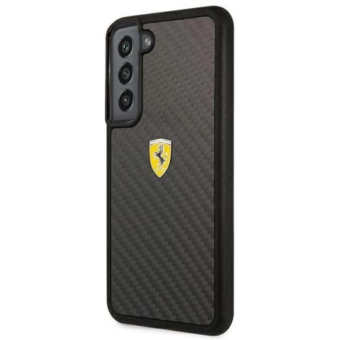 Etui Ferrari On Track Real Carbon na Samsung Galaxy S22+ - czarne