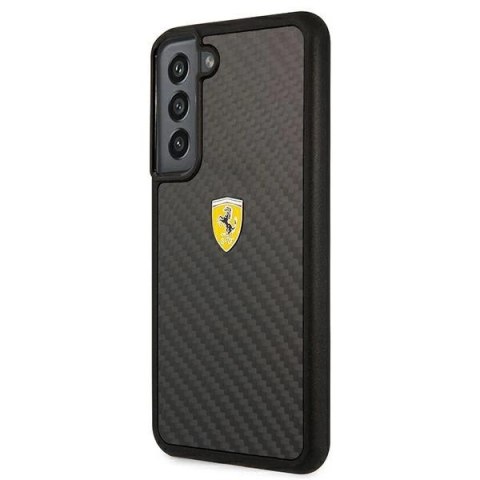 Etui Ferrari On Track Real Carbon na Samsung Galaxy S22 - czarne