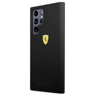 Etui Ferrari On Track Silicone na Samsung Galaxy S22 Ultra - czarne