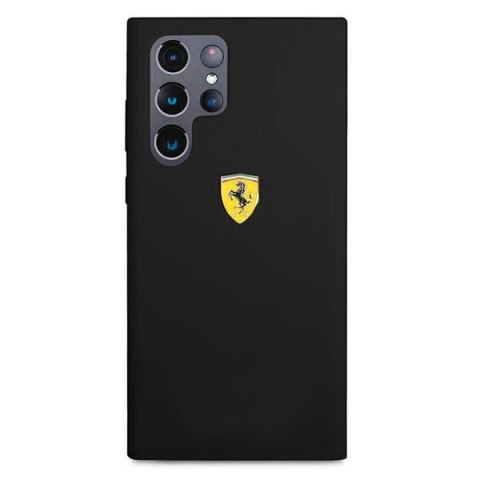 Etui Ferrari On Track Silicone na Samsung Galaxy S22 Ultra - czarne