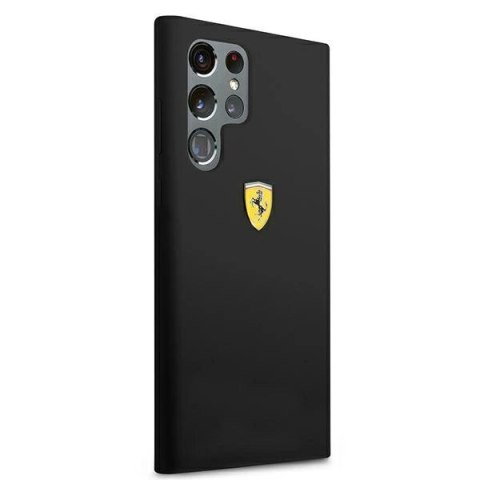 Etui Ferrari On Track Silicone na Samsung Galaxy S22 Ultra - czarne