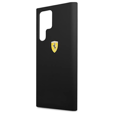 Etui Ferrari On Track Silicone na Samsung Galaxy S22 Ultra - czarne