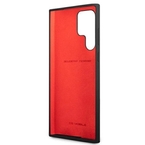 Etui Ferrari On Track Silicone na Samsung Galaxy S22 Ultra - czarne