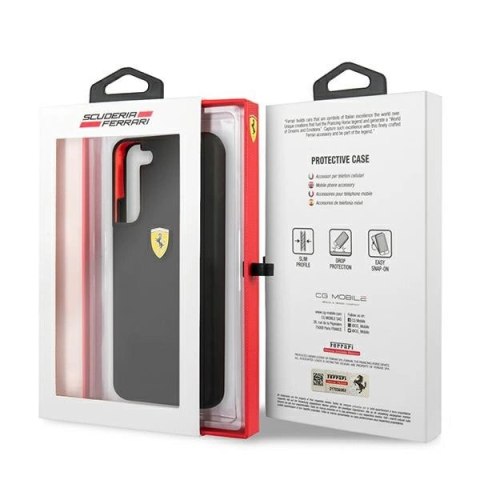 Etui Ferrari On Track Silicone na Samsung Galaxy S22+ - czarne