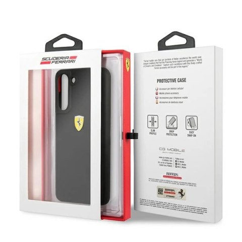 Etui Ferrari Silicone na Samsung Galaxy S21 FE - czarne