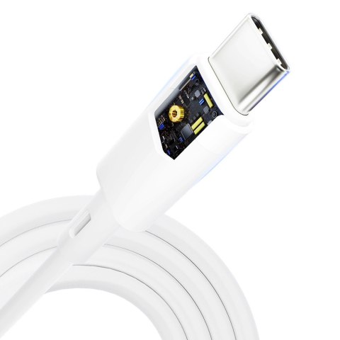 Kabel 3mk Hyper Silicone Cable USB-C / USB-C 60W 3A - biały Kabel 3mk Hyper Silicone Cable USB-C / USB-C 60W 3A - biały