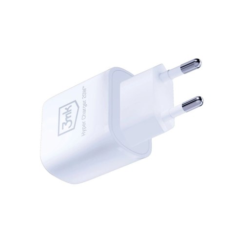Ładowarka sieciowa 3mk Hyper Charger 20W USB-C USB-A - biała Ładowarka sieciowa 3mk Hyper Charger 20W USB-C USB-A - biała