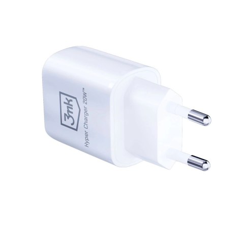 Ładowarka sieciowa 3mk Hyper Charger 20W USB-C USB-A - biała Ładowarka sieciowa 3mk Hyper Charger 20W USB-C USB-A - biała