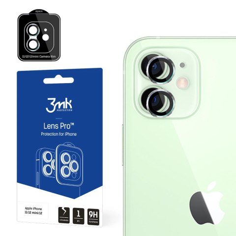 Osłona aparatu 3mk Lens Protection Pro na iPhone 11 / iPhone 12 mini / iPhone 12 - srebrna Osłona aparatu 3mk Lens Protection Pro na iPhone 11 / iPhone 12 mini / iPhone 12 - srebrna