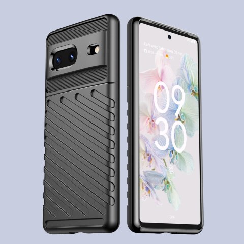 Thunder Case elastyczne pancerne etui pokrowiec Google Pixel 7 czarny Thunder Case elastyczne pancerne etui pokrowiec Google Pixel 7 czarny