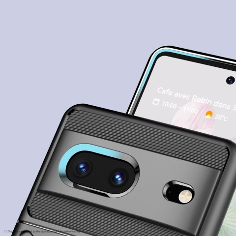 Thunder Case elastyczne pancerne etui pokrowiec Google Pixel 7 czarny Thunder Case elastyczne pancerne etui pokrowiec Google Pixel 7 czarny