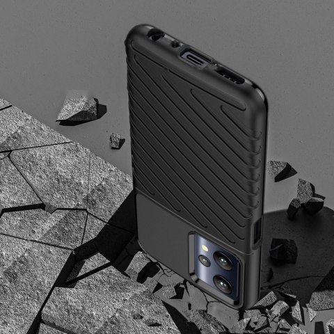 Thunder Case elastyczne pancerne etui pokrowiec Realme 9 Pro czarny