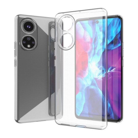 Żelowy pokrowiec etui Ultra Clear 0.5mm Honor 50 Pro przezroczysty Żelowy pokrowiec etui Ultra Clear 0.5mm Honor 50 Pro przezroczysty