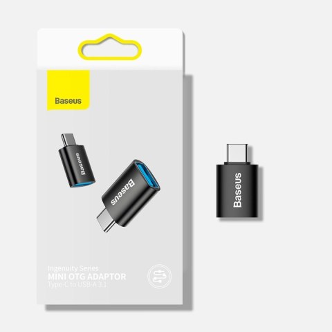 Adapter Baseus Ingenuity Series z USB-C do USB-A 10Gb/s - czarny Adapter Baseus Ingenuity Series z USB-C do USB-A 10Gb/s - czarny
