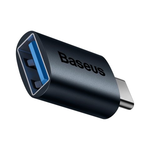 Adapter Baseus Ingenuity Series z USB-C do USB-A 10Gb/s - niebieski Adapter Baseus Ingenuity Series z USB-C do USB-A 10Gb/s - niebieski