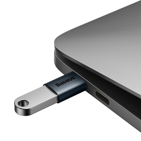 Adapter Baseus Ingenuity Series z USB-C do USB-A 10Gb/s - niebieski Adapter Baseus Ingenuity Series z USB-C do USB-A 10Gb/s - niebieski