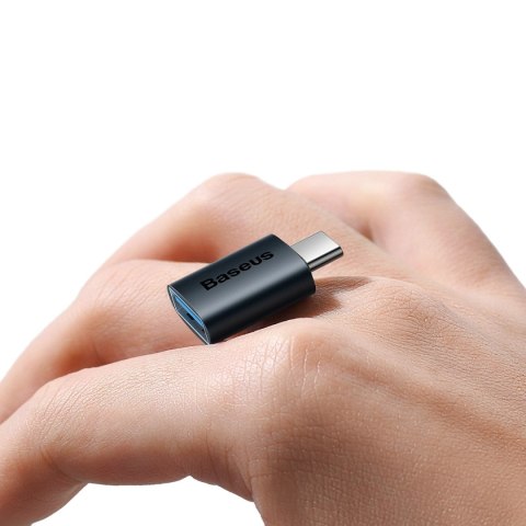 Adapter Baseus Ingenuity Series z USB-C do USB-A 10Gb/s - niebieski Adapter Baseus Ingenuity Series z USB-C do USB-A 10Gb/s - niebieski