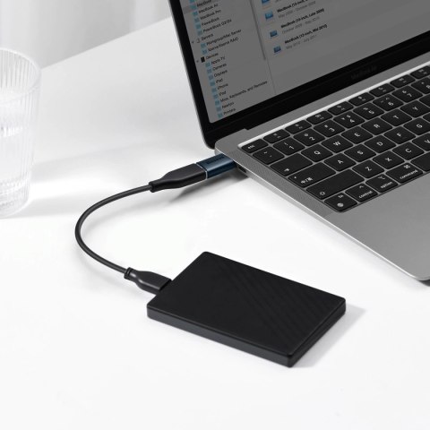 Adapter Baseus Ingenuity Series z USB-C do USB-A 10Gb/s - niebieski Adapter Baseus Ingenuity Series z USB-C do USB-A 10Gb/s - niebieski
