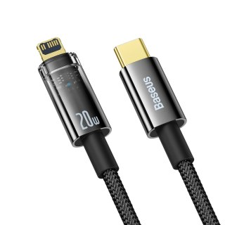 Baseus Explorer Series kabel przewód USB Typ C - Lightning 20W 1m czarny (CATS000001)