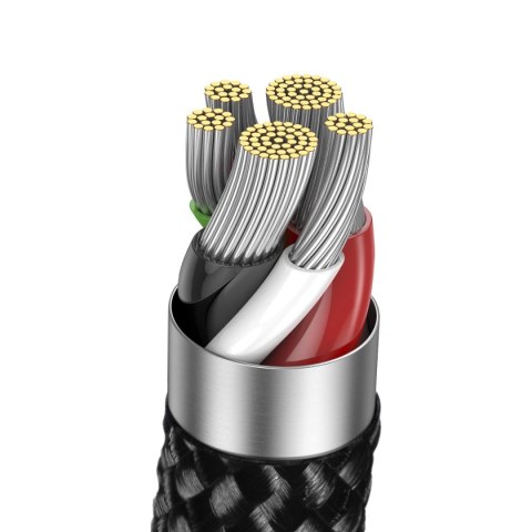 Baseus Explorer Series kabel przewód USB Typ C - Lightning 20W 1m czarny (CATS000001)