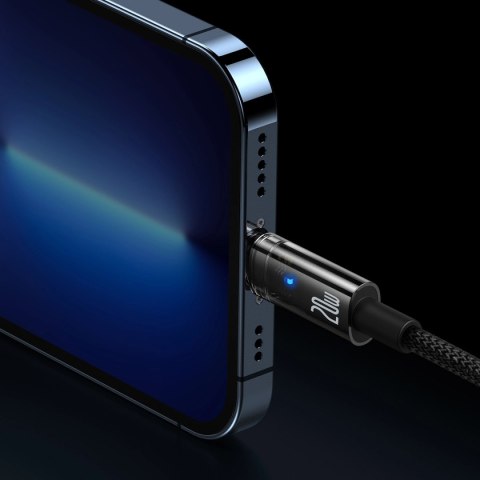 Baseus Explorer Series kabel przewód USB Typ C - Lightning 20W 1m czarny (CATS000001)