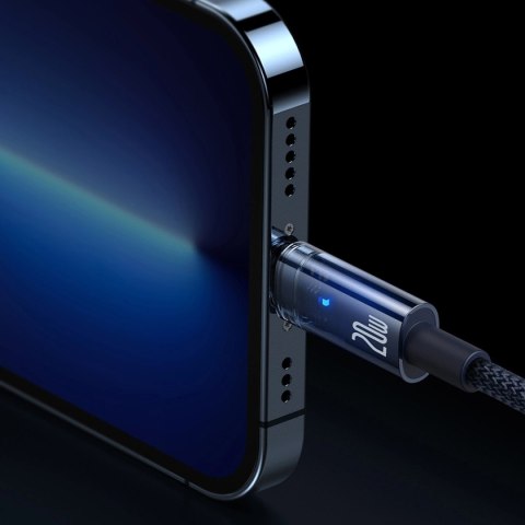 Baseus Explorer Series kabel przewód USB Typ C - Lightning 20W 1m czarny (CATS000001)