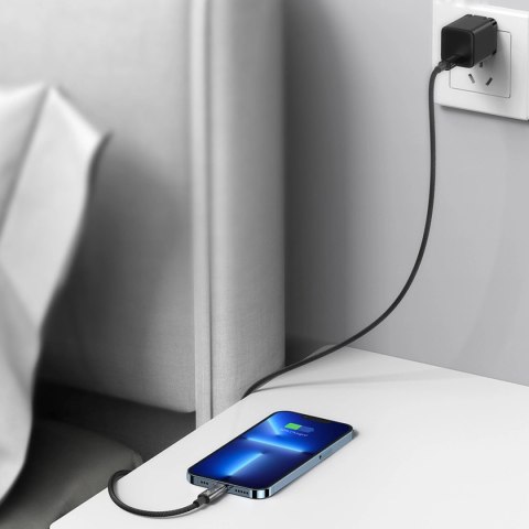 Baseus Explorer Series kabel przewód USB Typ C - Lightning 20W 1m czarny (CATS000001)
