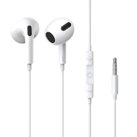 Baseus Encok H17 słuchawki przewodowe minijack 3.5mm biały (NGCR020002) Baseus Encok H17 słuchawki przewodowe minijack 3.5mm biały (NGCR020002)