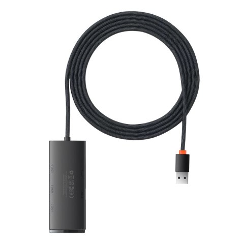 Baseus Lite Series HUB 4-Portowy (USB-A do 4xUSB-A 3.0) 2m czarny (WKQX030201) Baseus Lite Series HUB 4-Portowy (USB-A do 4xUSB-A 3.0) 2m czarny (WKQX030201)
