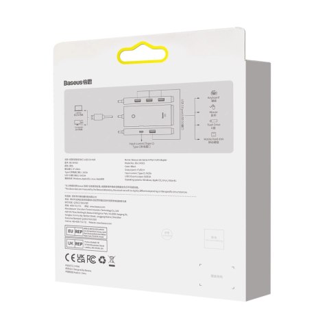Baseus Lite Series HUB 4-Portowy (USB-A do 4xUSB-A 3.0) 2m czarny (WKQX030201) Baseus Lite Series HUB 4-Portowy (USB-A do 4xUSB-A 3.0) 2m czarny (WKQX030201)