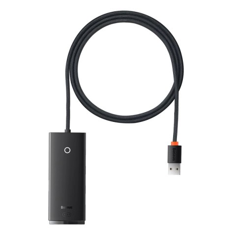 Baseus Lite Series HUB adapter USB-A do 4xUSB-A 3.0 5Gb/s czarny (WKQX030101) Baseus Lite Series HUB adapter USB-A do 4xUSB-A 3.0 5Gb/s czarny (WKQX030101)