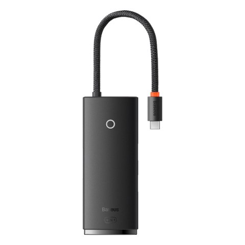 Baseus Lite Series wielofunkcyjny HUB USB Typ C - 2 x USB 3.0 / USB Typ C PD / HDMI 1,4 / SD/TF czarny (WKQX050101) Baseus Lite Series wielofunkcyjny HUB USB Typ C - 2 x USB 3.0 / USB Typ C PD / HDMI 1,4 / SD/TF czarny (WKQX050101)