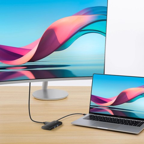 Baseus Lite Series wielofunkcyjny HUB USB Typ C - 2 x USB 3.0 / USB Typ C PD / HDMI 1,4 / SD/TF czarny (WKQX050101) Baseus Lite Series wielofunkcyjny HUB USB Typ C - 2 x USB 3.0 / USB Typ C PD / HDMI 1,4 / SD/TF czarny (WKQX050101)
