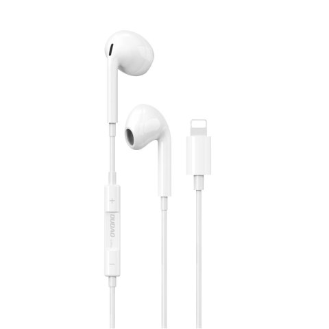 Dudao X14PROL-W1 słuchawki douszne ze złączem Lightning biały (X14PROL-W1) Dudao X14PROL-W1 słuchawki douszne ze złączem Lightning biały (X14PROL-W1)