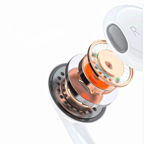 Dudao X14PROL-W1 słuchawki douszne ze złączem Lightning biały (X14PROL-W1) Dudao X14PROL-W1 słuchawki douszne ze złączem Lightning biały (X14PROL-W1)