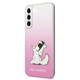 Etui Karl Lagerfeld Choupette Eat na Samsung Galaxy S22+ - różowe