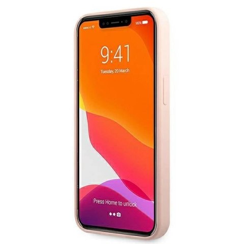 Etui Karl Lagerfeld Silicone Ikonik Karl&Choupette MagSafe na iPhone 13 Pro Max - jasnoróżowe