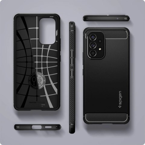 Etui Spigen Rugged Armor na Samsung Galaxy A53 5G - czarny mat