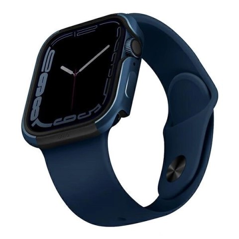Etui UNIQ Valencia na Apple Watch 4/5/6/7/8/SE/SE2 40/41mm - niebieskie Etui UNIQ Valencia na Apple Watch 4/5/6/7/8/SE/SE2 40/41mm - niebieskie