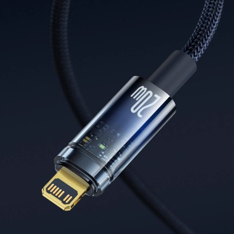 Kabel Baseus CATS000003 Lightning - USB-C 20W 480Mb/s 1m - niebieski Kabel Baseus CATS000003 Lightning - USB-C 20W 480Mb/s 1m - niebieski