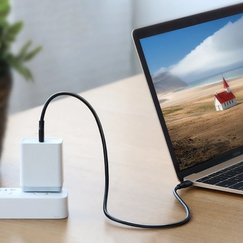 Kabel Ugreen US286 USB-C - USB-C PD QC 3A 480Mb/s 0,5m - czarny Kabel Ugreen US286 USB-C - USB-C PD QC 3A 480Mb/s 0,5m - czarny
