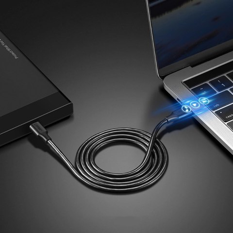 Kabel Ugreen US286 USB-C - USB-C PD QC 3A 480Mb/s 0,5m - czarny Kabel Ugreen US286 USB-C - USB-C PD QC 3A 480Mb/s 0,5m - czarny
