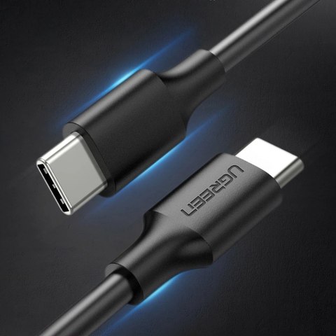 Kabel Ugreen US286 USB-C - USB-C PD QC 3A 480Mb/s 1m - czarny Kabel Ugreen US286 USB-C - USB-C PD QC 3A 480Mb/s 1m - czarny