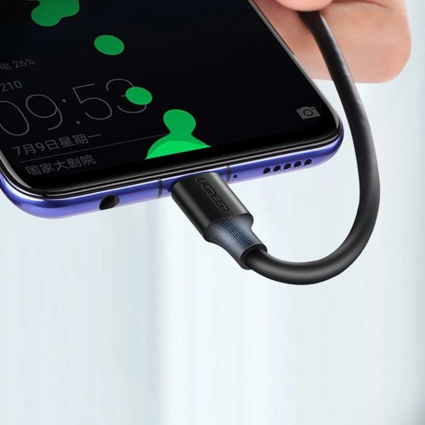 Kabel Ugreen US287 60114 USB-A / USB-C 3A 0.25m - czarny Kabel Ugreen US287 60114 USB-A / USB-C 3A 0.25m - czarny